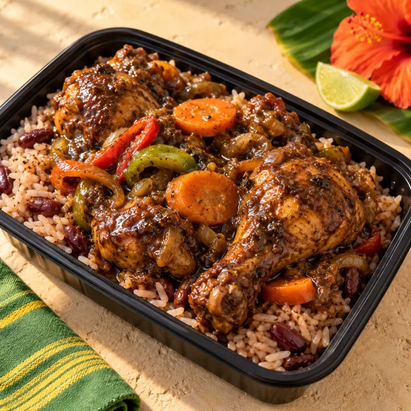 Brown Stew Chicken 'Belly Bless' Box