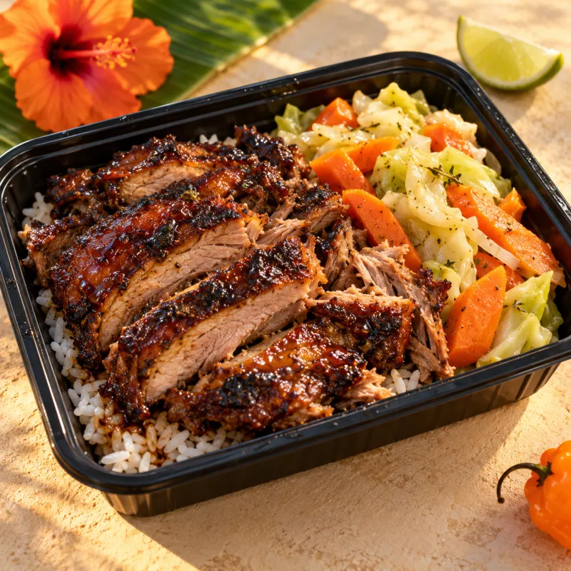 Honey Jerk Pork 'Belly Blessing' Box